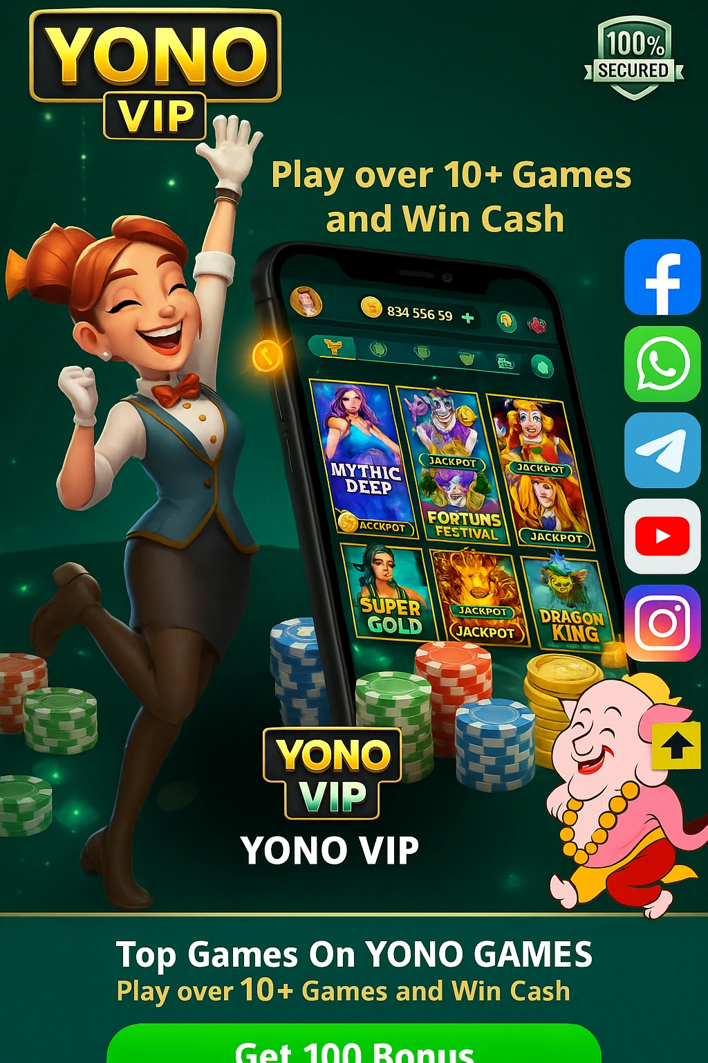 Yono VIP lobby screenshot
